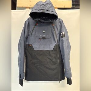 Montec Doom Snowboard Insulated Jacket Men XS Ski Mountain Technology Blue Gray